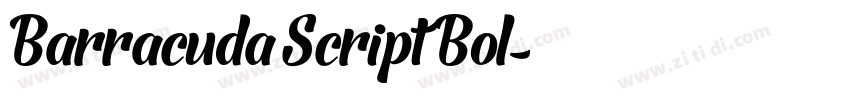 Barracuda Script Bol字体转换